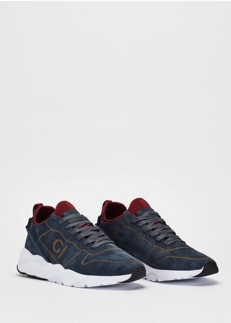Sneaker in pelle scamosciata
