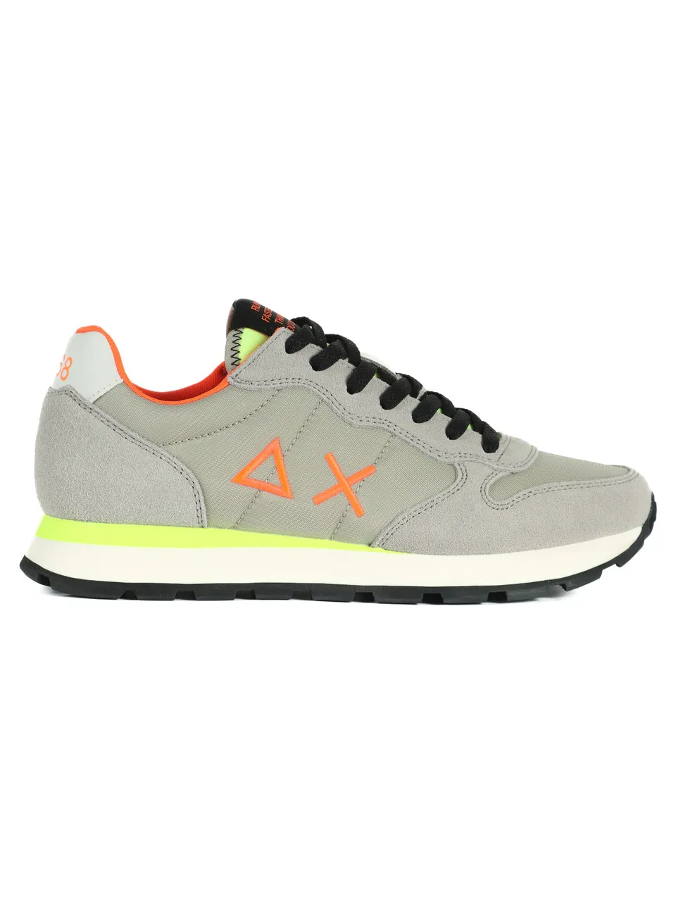 Sneakers in pelle e tessuto TOM FLUO