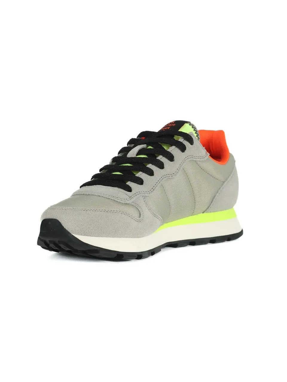 Sneakers in pelle e tessuto TOM FLUO