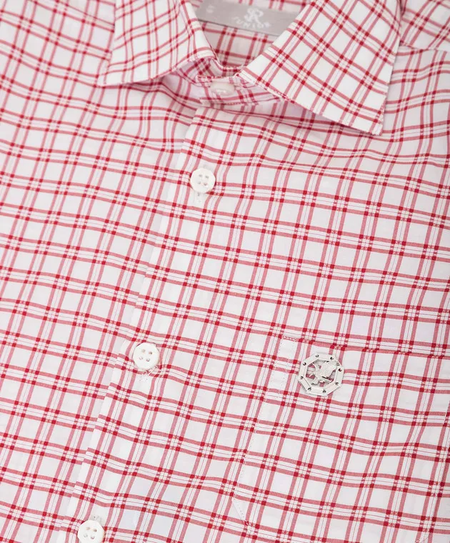 Stefano Ricci Camicia bambino a quadri bordeaux chiaro YC003554LJ1771