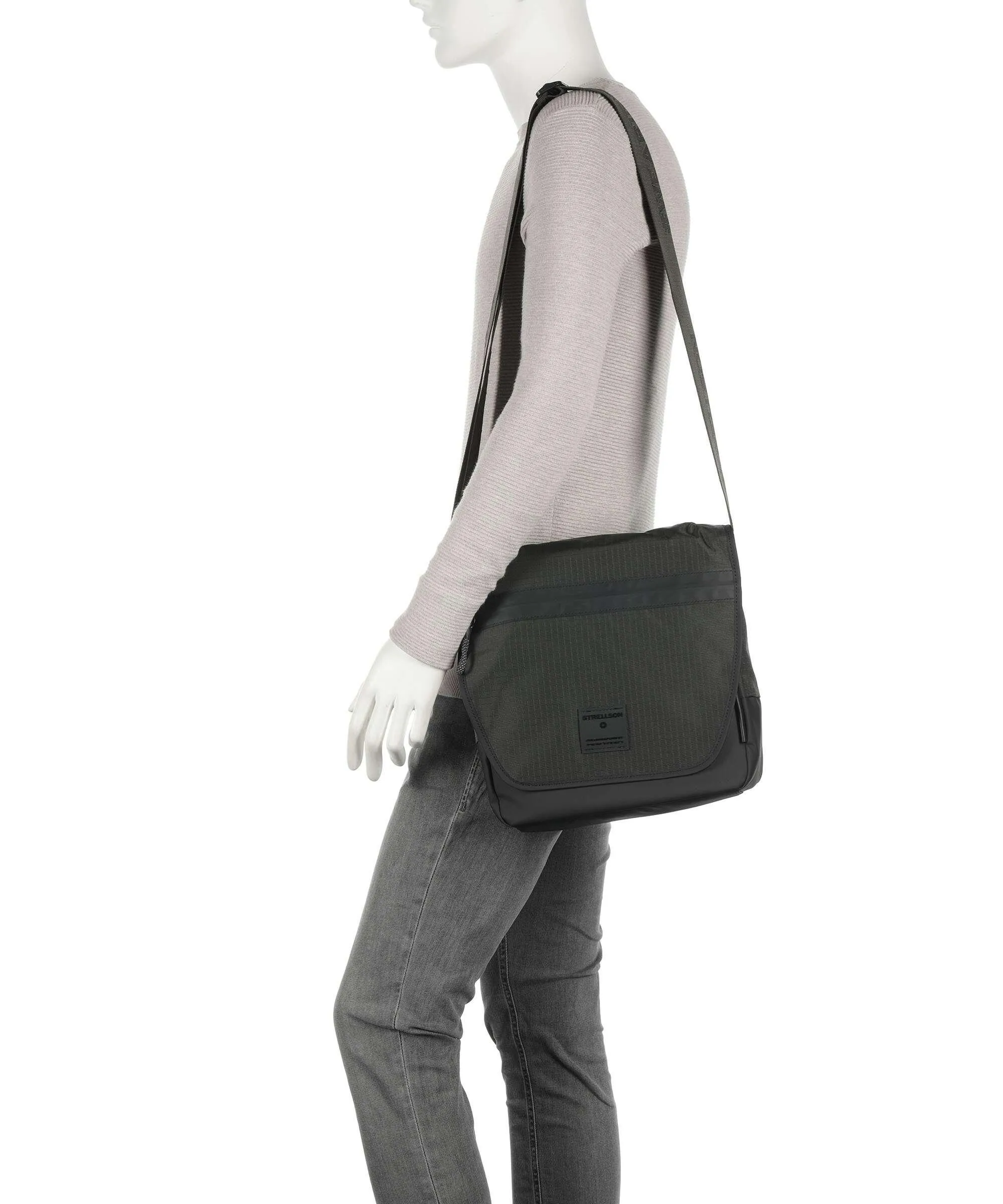  Strellson Northwood Rs Borsa a tracolla nylon, pelle sintetica cachi  