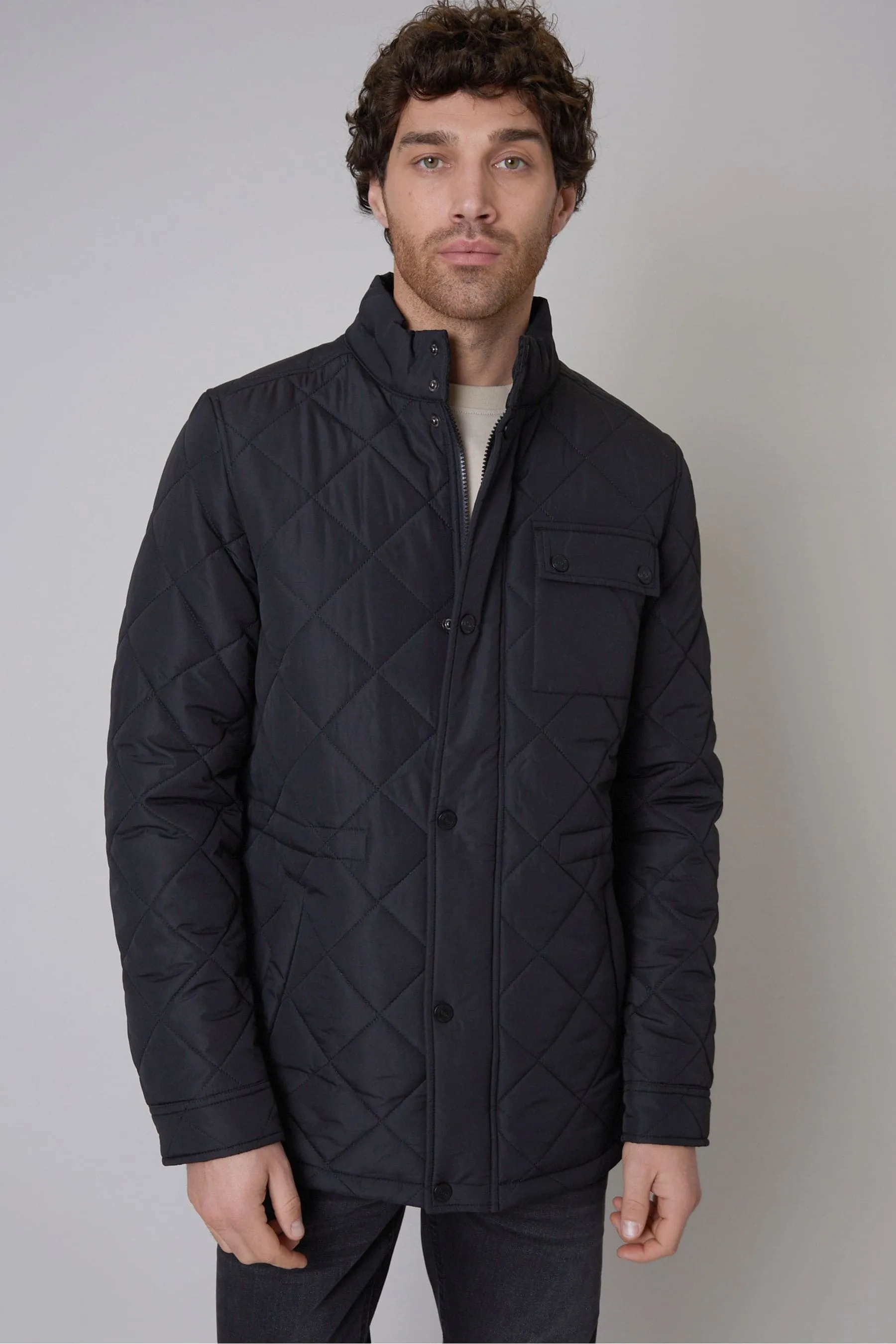 Threadbare - Giacca trapuntata impermeabile a rombi