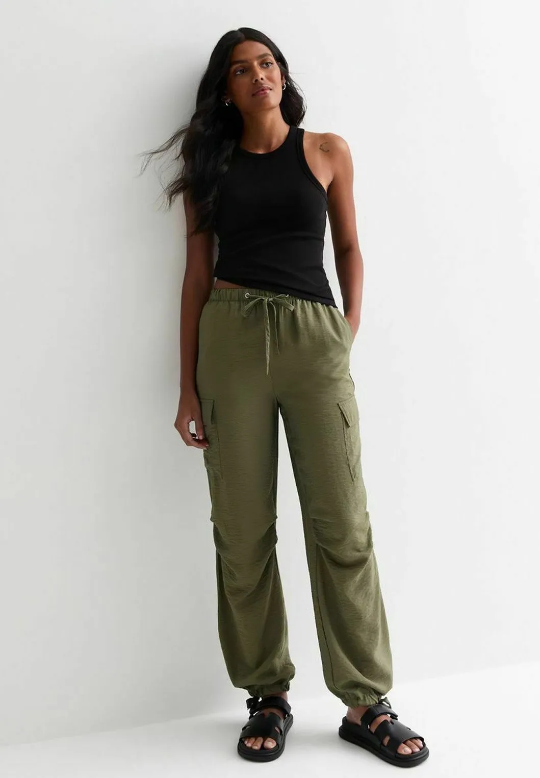 Tie Waist - Pantaloni cargo