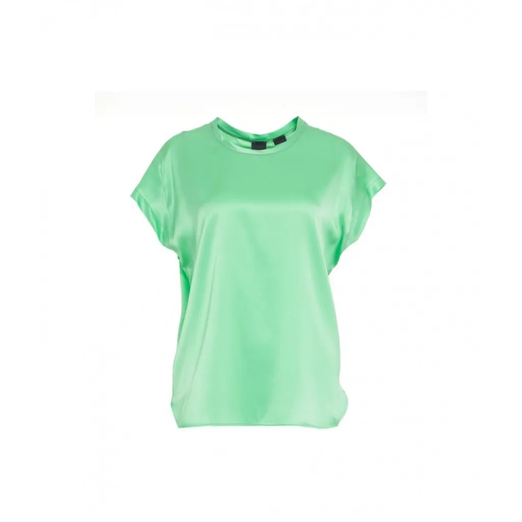 Top in seta Farida verde
