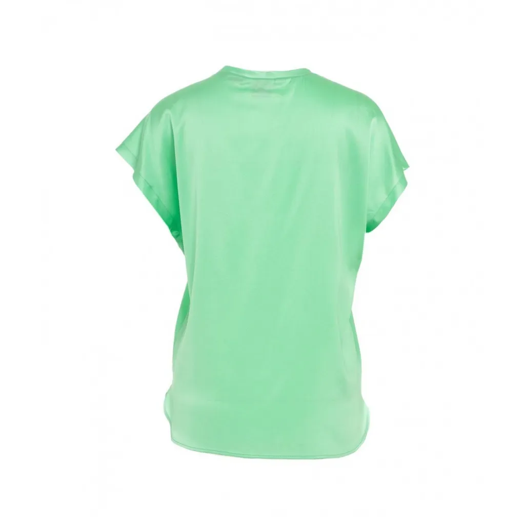 Top in seta Farida verde