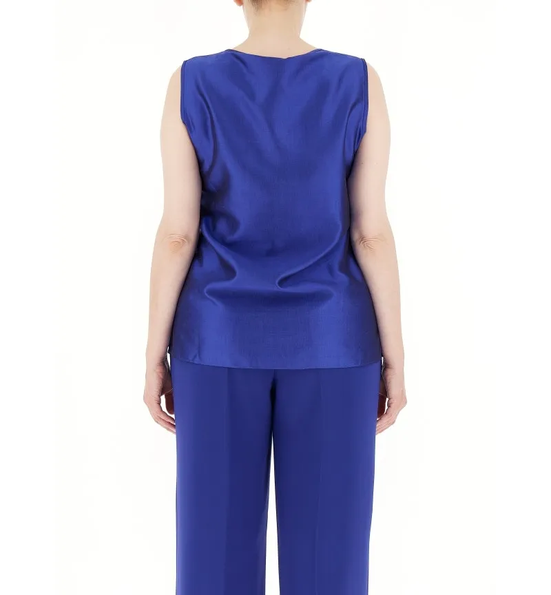Top in shantung