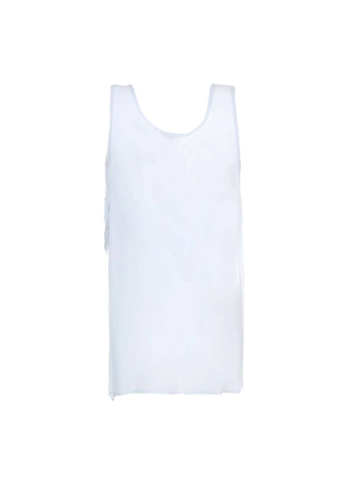TOP LEGGERO AZZURRO IN GEORGETTE DI SETA