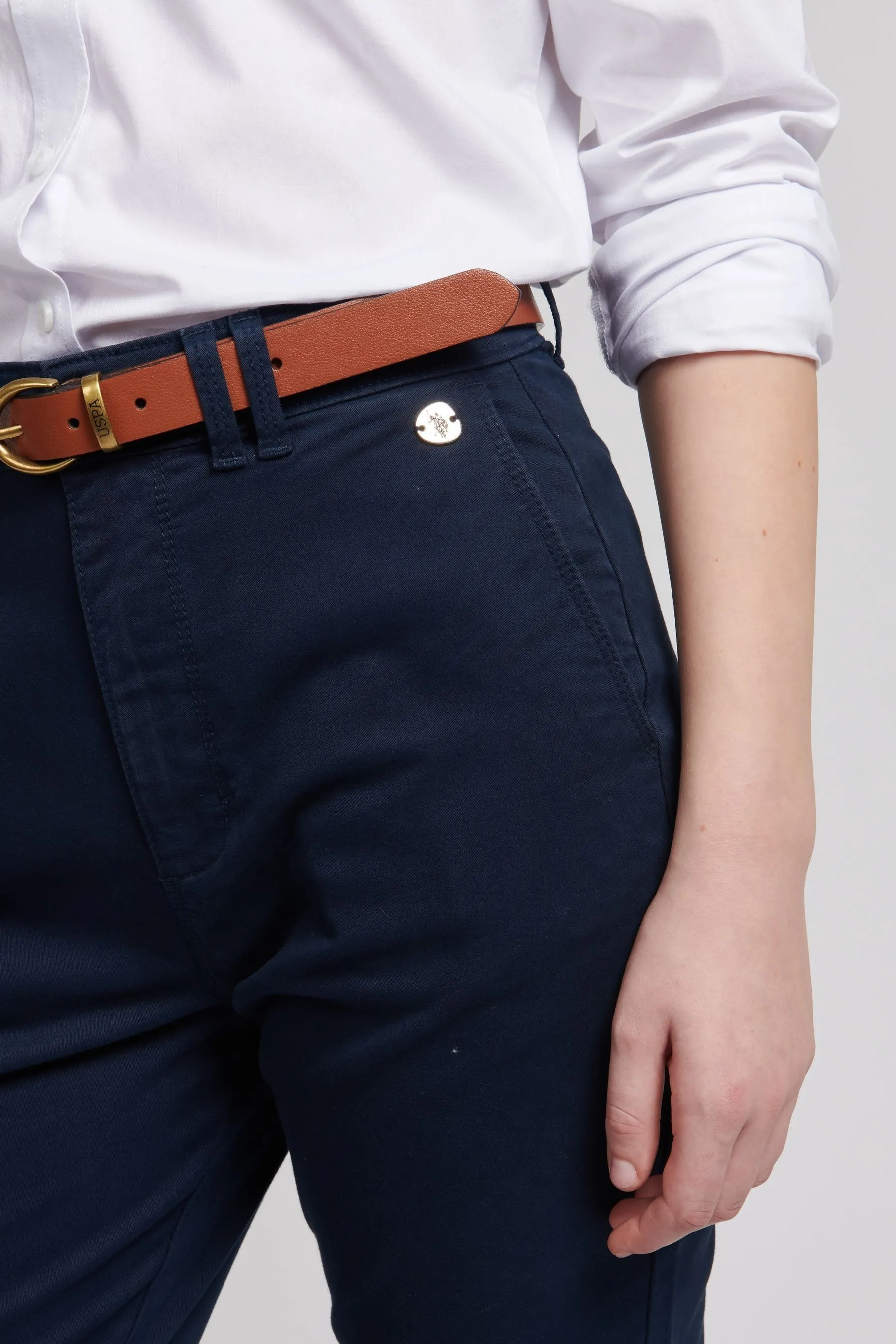 U.S. Polo Assn. Donna - Pantaloni chino classico