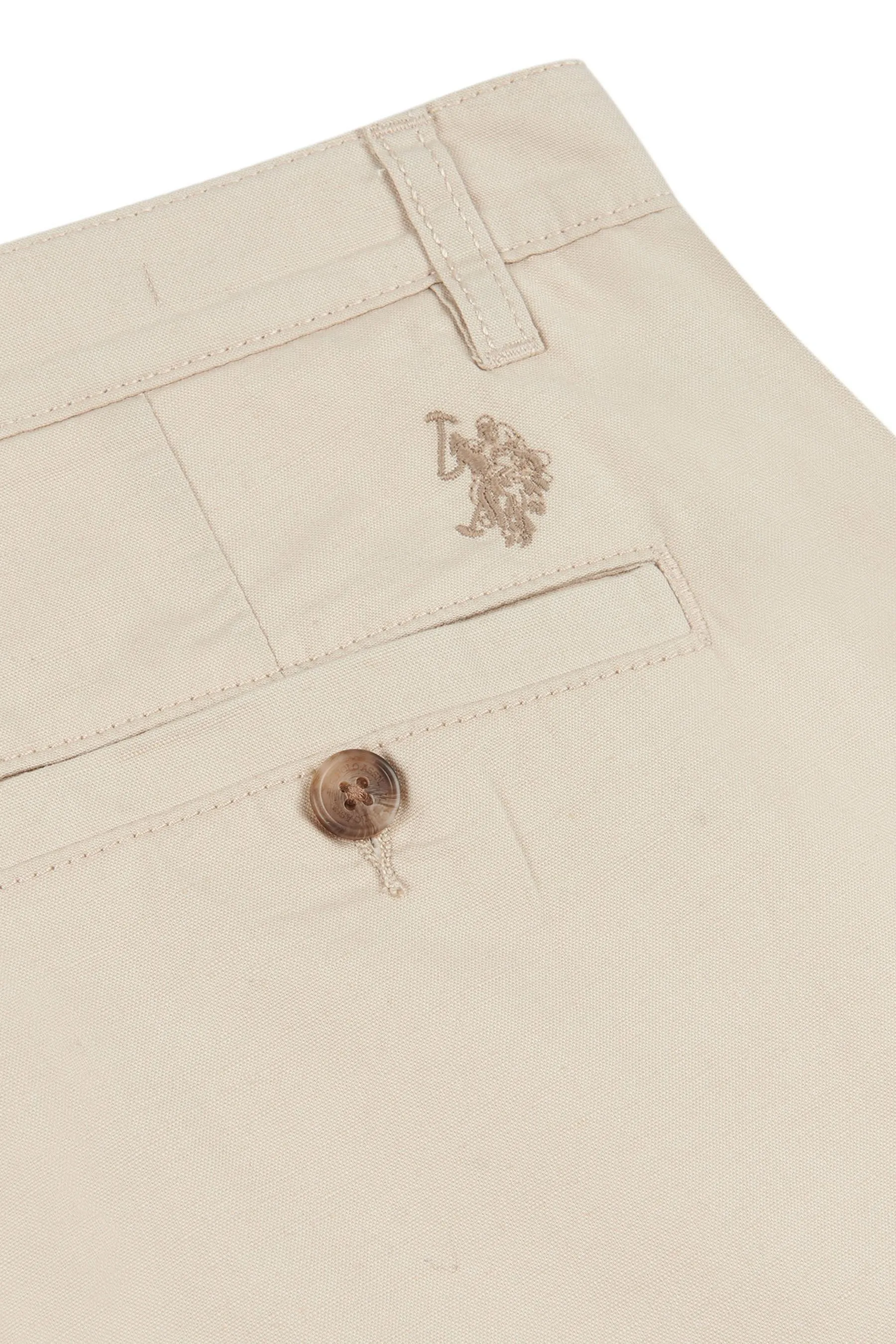 U.S. Polo Assn. Uomo - Blend Pantaloni chino in lino