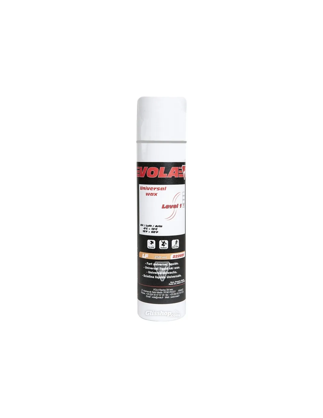 Vola Racing Liquid Wax 250ml Orange Fluor