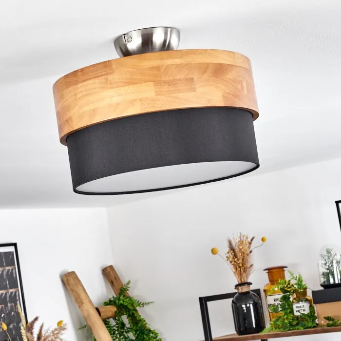 Vrolle Plafoniera Legno chiaro, Nichel opaco, 2-Luci