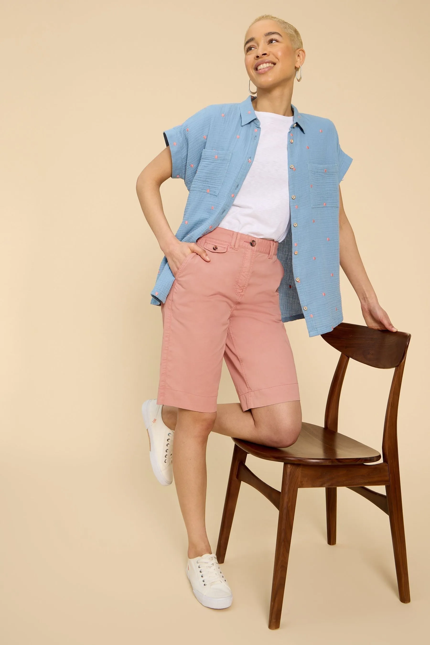 White Stuff - Hayley - Shorts chino in tessuto biologico