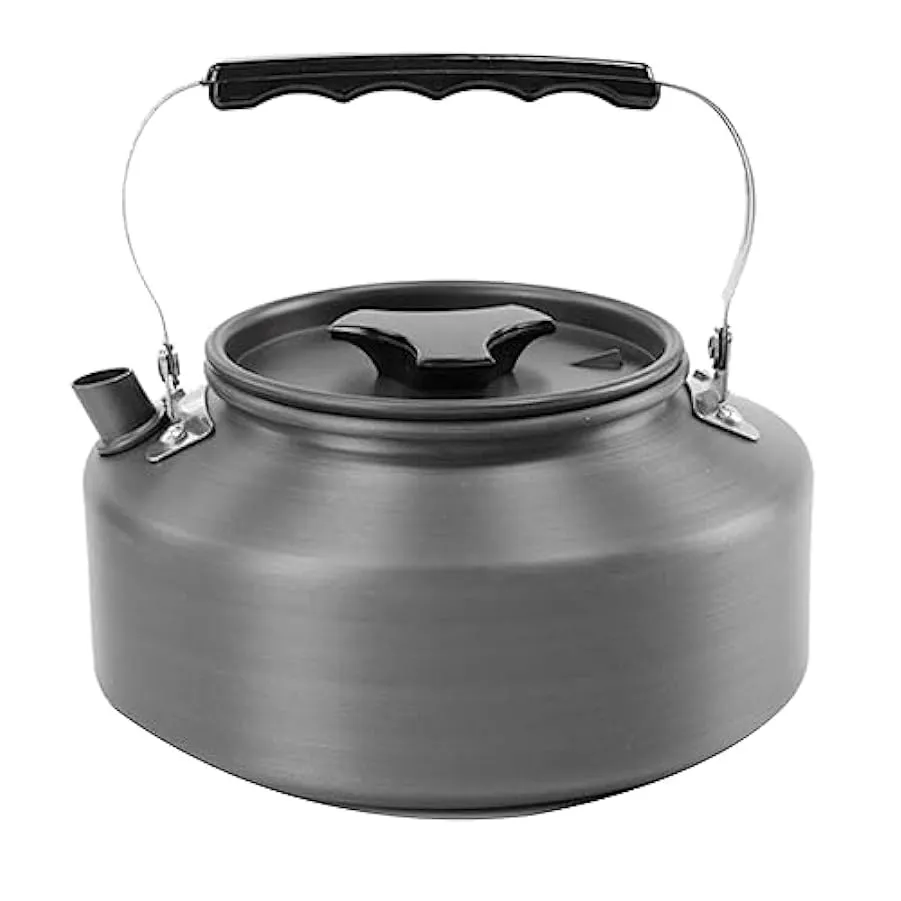 Xptieeck Set di pentole da portatili pieghevoli con pentola e padella da con borsa per il trasporto, per all’aperto, in spalla, 