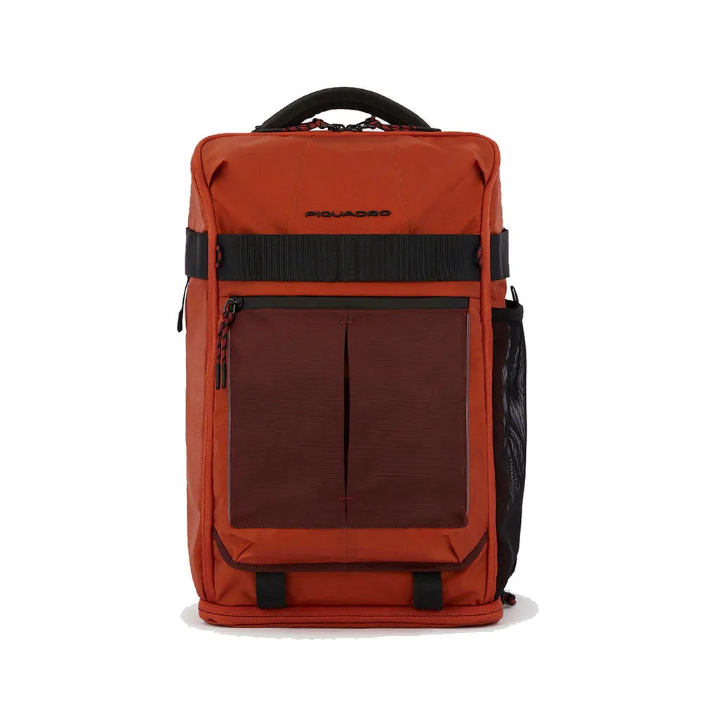 Zaino da bici PIQUADRO porta computer 15,6 pollici con led luminosi CA5998S125L arancio