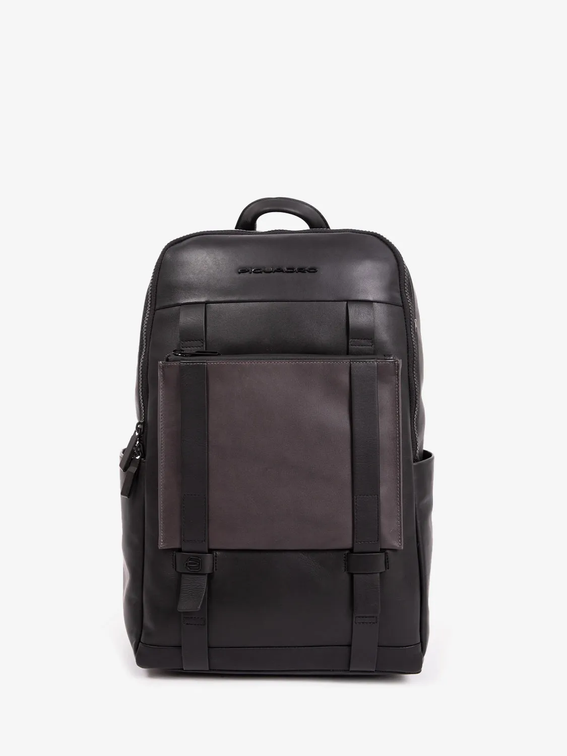 Zaino in pelle porta pc 14 pollici nero
