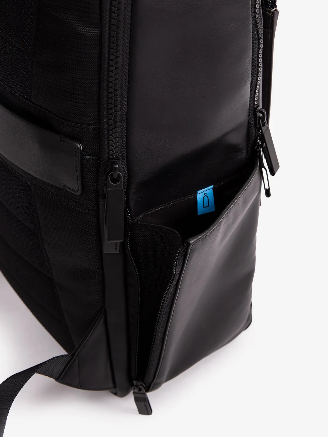 Zaino in pelle porta pc 14 pollici nero