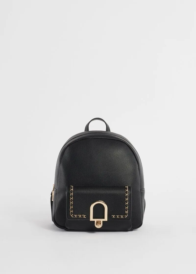 Zaino in similpelle con catene
