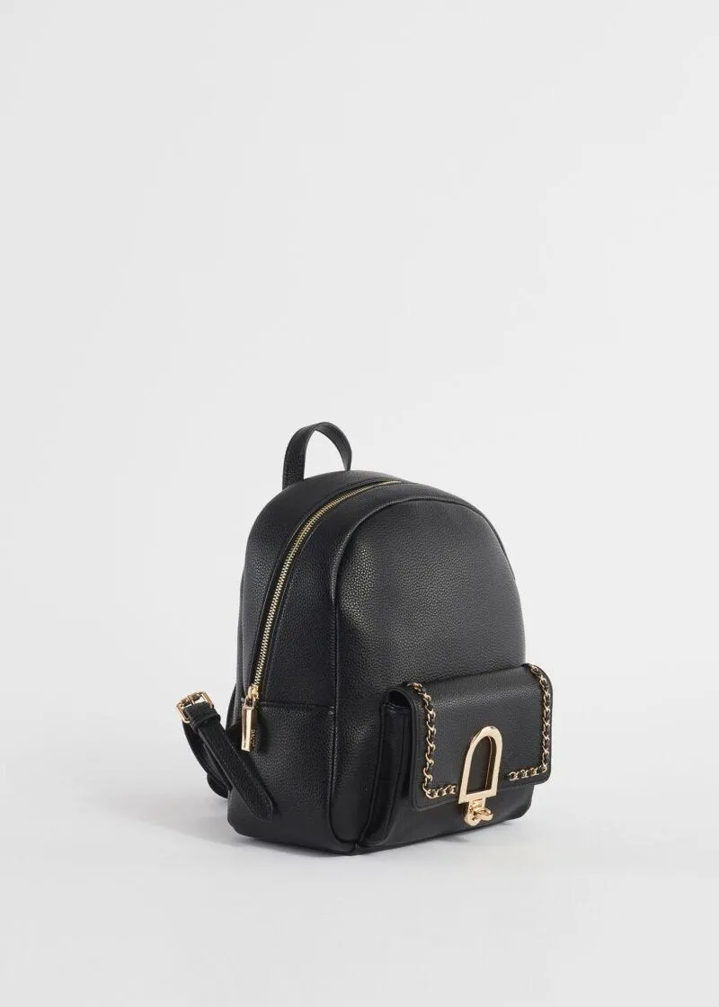 Zaino in similpelle con catene
