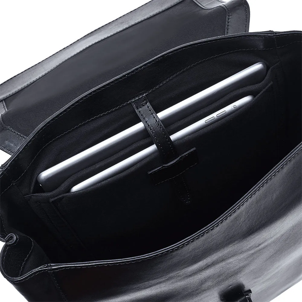 Zaino Uomo Porta Pc THE BRIDGE in Pelle Nera linea Kallio